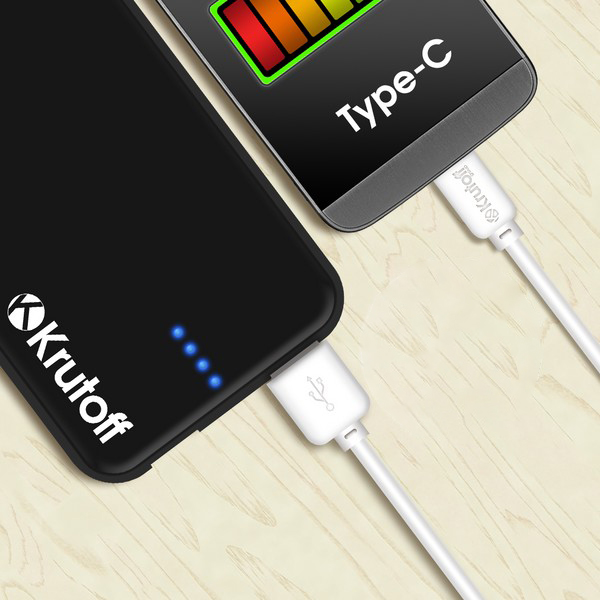Кабель Krutoff Type-C Classic 1m (14856)
