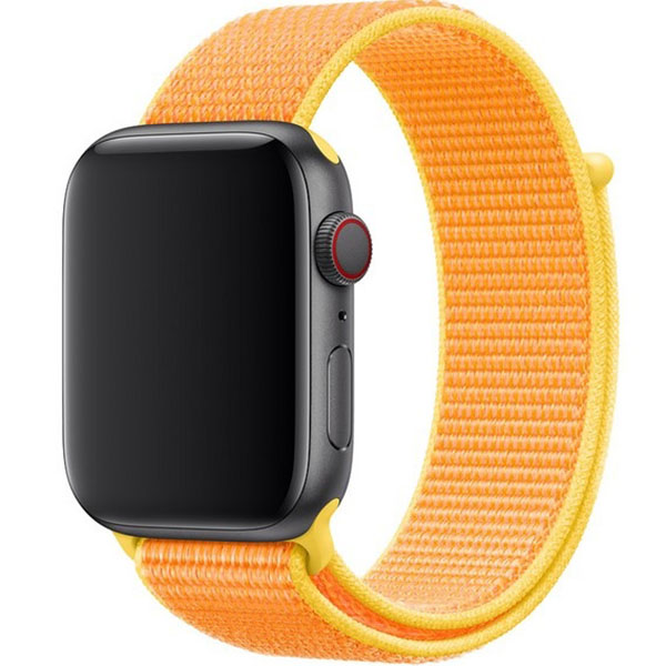Ремешок для смарт часов Krutoff для Apple Watch 38-41mm yellow (03590)