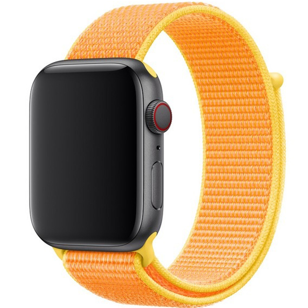 Ремешок для смарт часов Krutoff для Apple Watch 42-45mm yellow (03595)