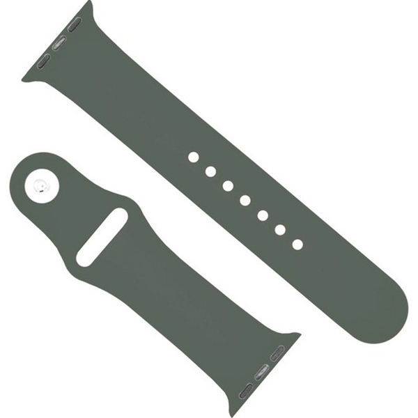 Ремешок для смарт часов Krutoff для Apple Watch 38-41mm M/L dark olive (03140)