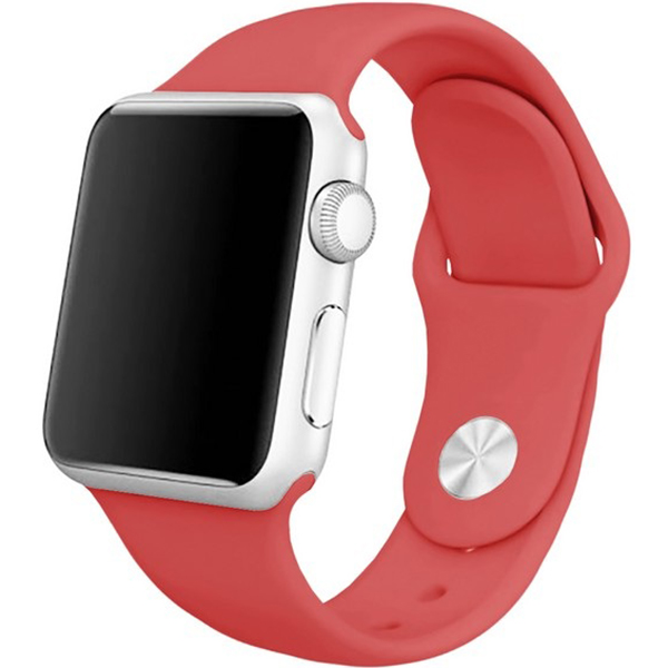 Ремешок для смарт часов Krutoff для Apple Watch 38-41mm M/L red (03103)