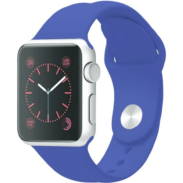 Ремешок для смарт часов Krutoff для Apple Watch 38-41mm M/L royal blue (03139)