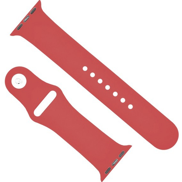 Ремешок для смарт часов Krutoff для Apple Watch 42-45mm M/L red (03142)