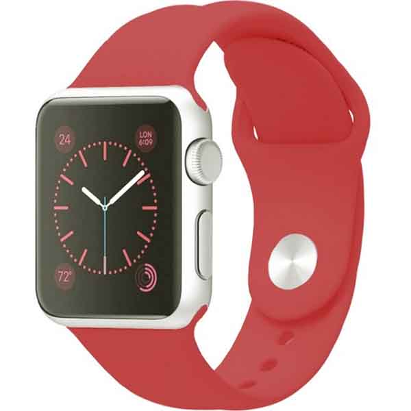Ремешок для смарт часов Krutoff для Apple Watch 42-45mm M/L red (03142)