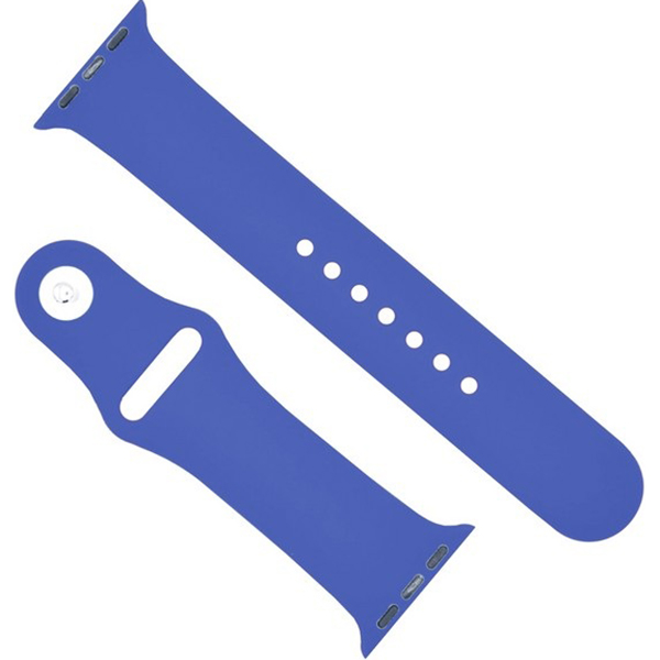 Ремешок для смарт часов Krutoff для Apple Watch 42-45mm M/L royal blue (03148)
