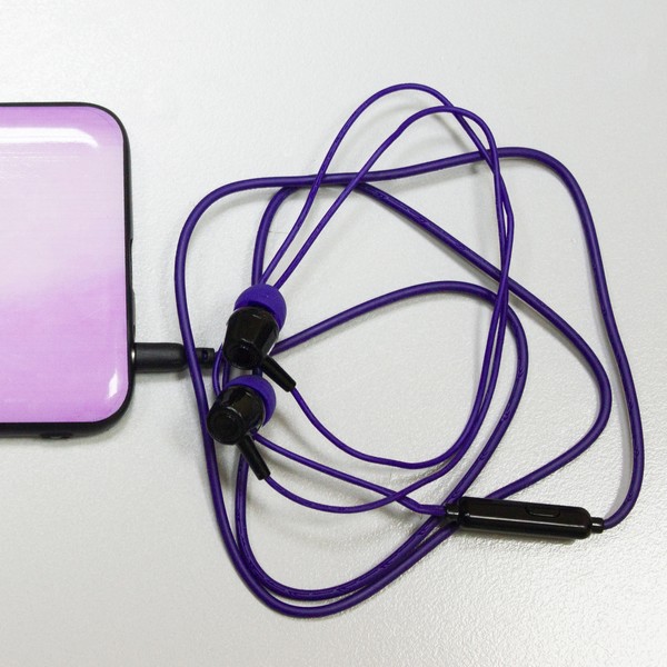 Наушники-вкладыши Krutoff HF-J69 фиолетовые (09684)