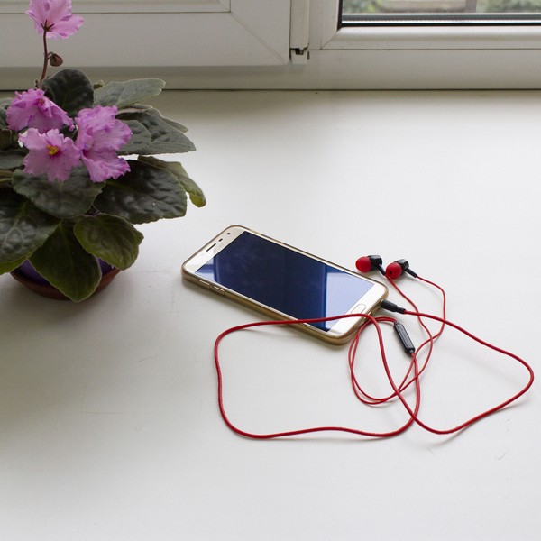 Наушники-вкладыши Krutoff Jay красные (09660)