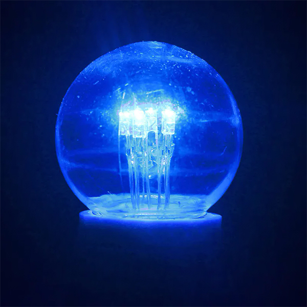 Лампа NEON-NIGHT BL шар Е27 6*LED d45мм синяя (405-123) 5шт.