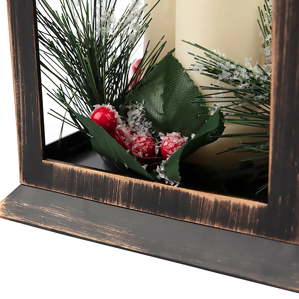 Декоративный фонарь NEON-NIGHT со свечкой 27 см, теплый (513-048)