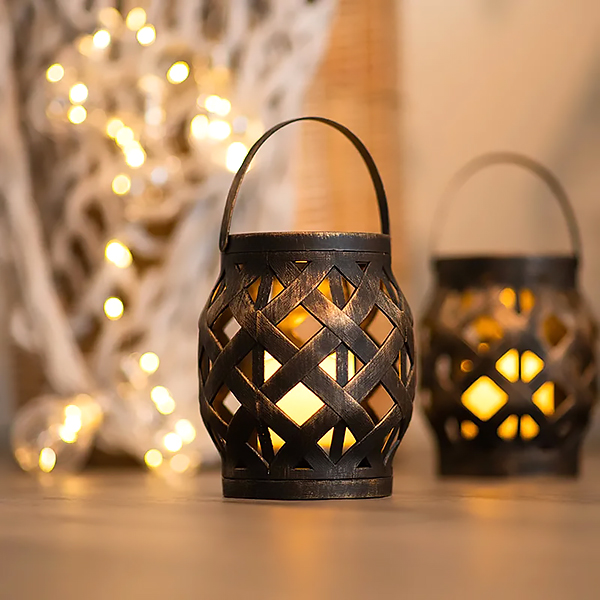 Декоративный фонарь NEON-NIGHT со свечкой 16,5 см, теплый (513-055)