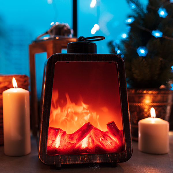 Светодиодный камин NEON-NIGHT Лофт USB 24,5см (511-034)