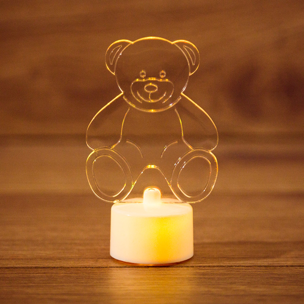 Фигура светодиодная NEON-NIGHT LED на подставке Мишка 2D RGB (501-047)