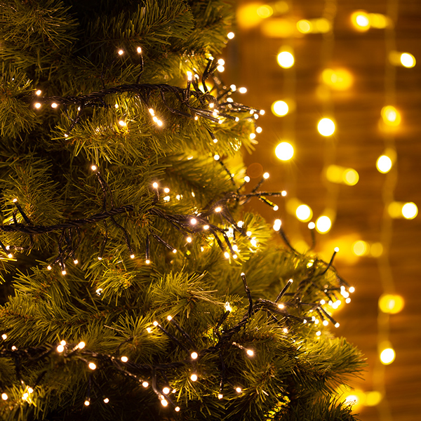 Гирлянда светодиодная NEON-NIGHT LED Кластер 3 м теплый свет (303-626)