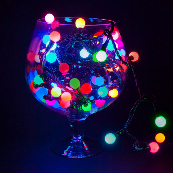 Гирлянда светодиодная NEON-NIGHT Мультишарики 17,5мм 10м LED цветная (303-509-6)