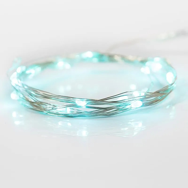 Гирлянда светодиодная NEON-NIGHT Роса 2м на батарейках 20 LED бирюзовая (303-004)