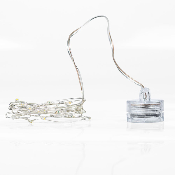 Гирлянда светодиодная NEON-NIGHT Роса 2м на батарейках 20 LED, желтая (303-001)