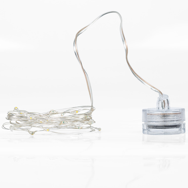 Гирлянда светодиодная NEON-NIGHT Роса 2 м на батарейках 20 LED, розовая (303-007)