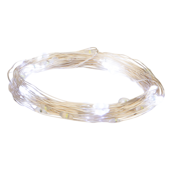 Гирлянда светодиодная NEON-NIGHT Роса 10 м USB 100 LED, белая (315-975)