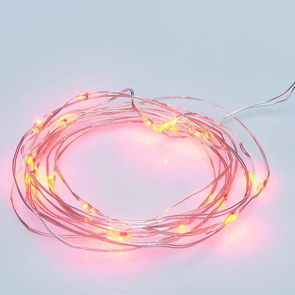 Гирлянда светодиодная NEON-NIGHT Роса 2 м на батарейках 20 LED, красная (303-002)