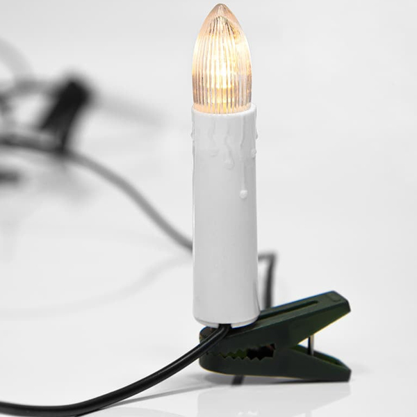 Гирлянда светодиодная NEON-NIGHT LED Свечи 6м теплый свет (303-084)