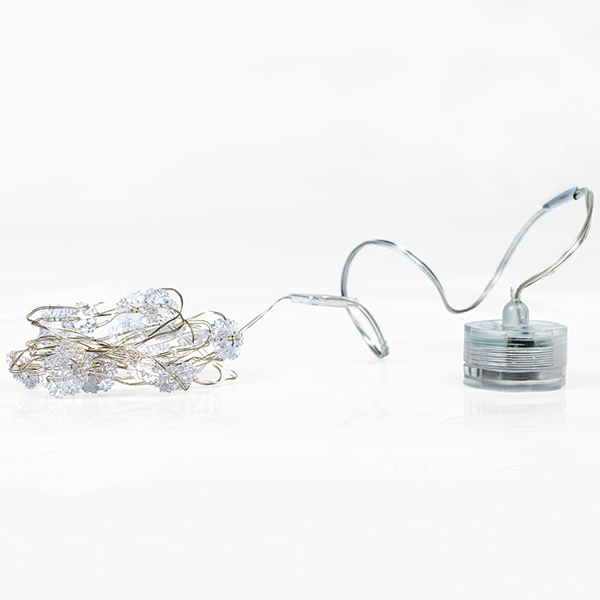 Гирлянда светодиодная NEON-NIGHT Снежинки 2м, 20 LED белая (303-010)