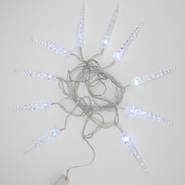 Гирлянда светодиодная NEON-NIGHT LED Сосульки1,5м белая (303-068)