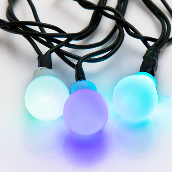 Гирлянда светодиодная NEON-NIGHT Шарики d15мм 5м 30 LED RGB (303-539)