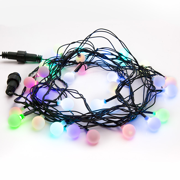 Гирлянда светодиодная NEON-NIGHT Шарики d18мм 5м 30 LED RGB (303-549)