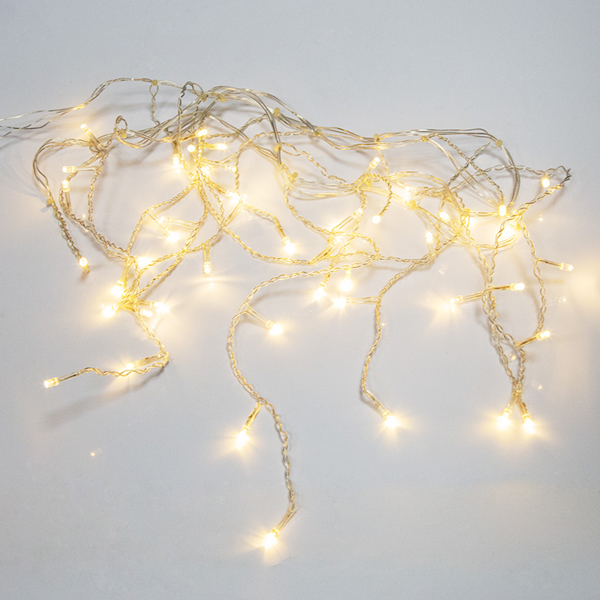 Гирлянда светодиодная NEON-NIGHT Бахрома 1,8х0,5м теплый свет (255-016)