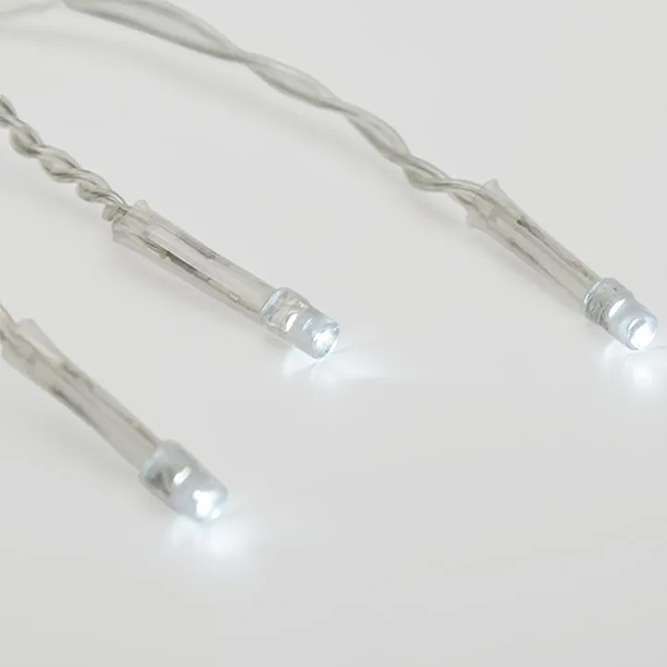 Гирлянда светодиодная NEON-NIGHT Бахрома 48LED 1,8х0,5м, белая (255-015)