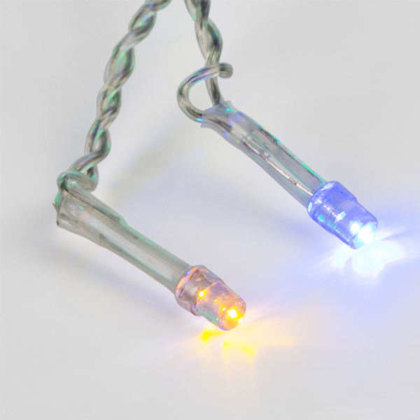 Гирлянда светодиодная NEON-NIGHT Бахрома 48LED 1,8х0,5м, цветная (255-019)