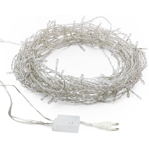 Гирлянда светодиодная NEON-NIGHT LED Бахрома 2,4х0,6м теплый свет (255-056)