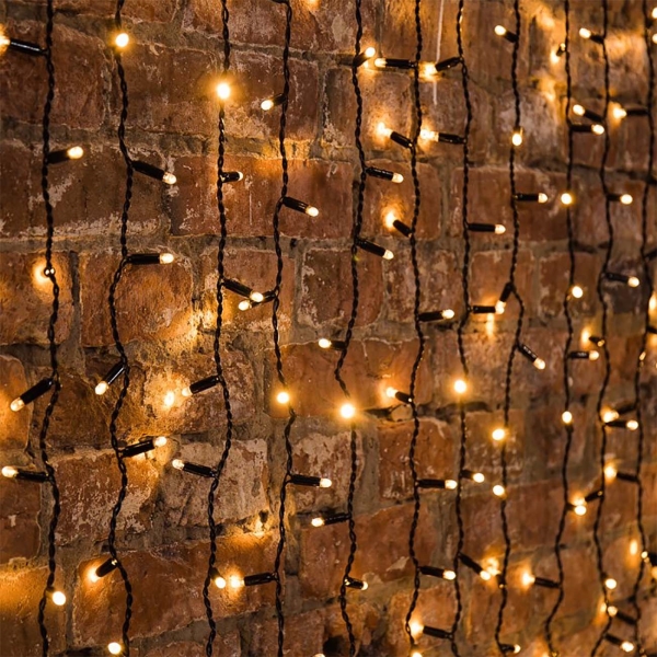 Новогодняя гирлянда NEON-NIGHT LED Дождь 2х6м теплый свет (235-376)