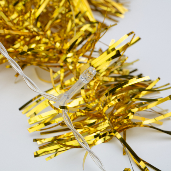 Гирлянда светодиодная NEON-NIGHT Мишура LED 1,5м теплый свет (304-012)