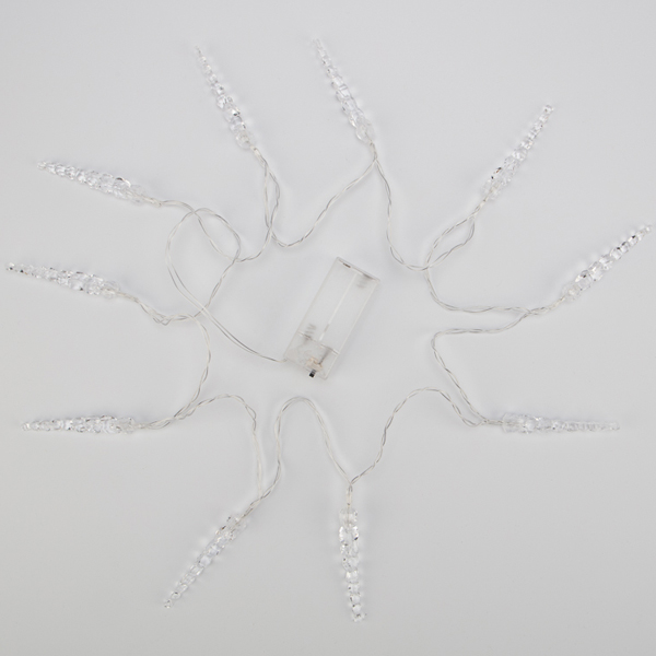 Гирлянда светодиодная NEON-NIGHT Сосульки 1,5м LED теплый свет (303-093)