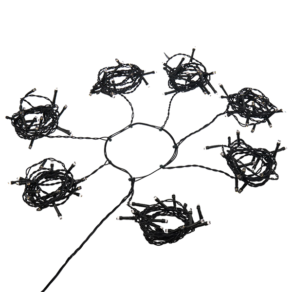 Гирлянда светодиодная NEON-NIGHT Елочная LED 7 нитей по 1,5 м белая (235-075)