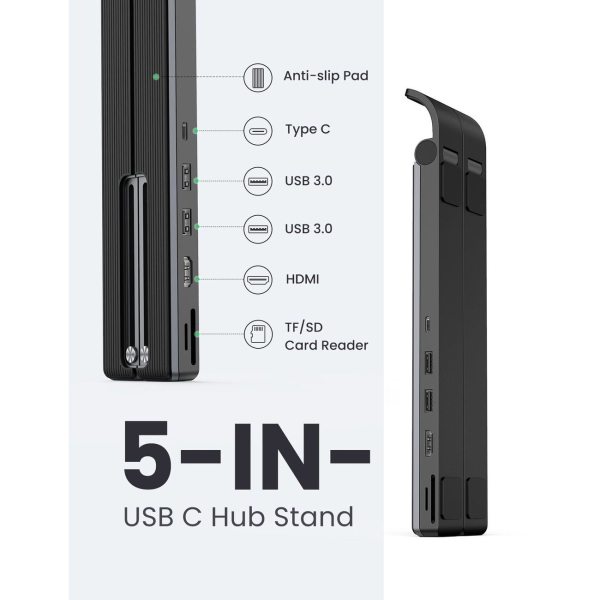 Док-станция uGreen Для ноутбука 5 в 1, 2 x USB 3,0, HDMI (80551) 8055