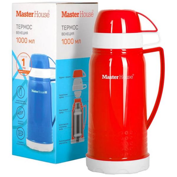 Термос Master House ТС-ВЕНЕЦИЯ 1.0, красный