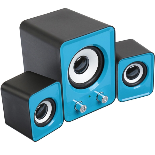 Колонки компьютерные 2.1 Luazon Home LPCK-02 Blue (869707)