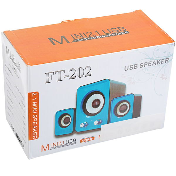 Колонки компьютерные 2.1 Luazon Home LPCK-02 Blue (869707)