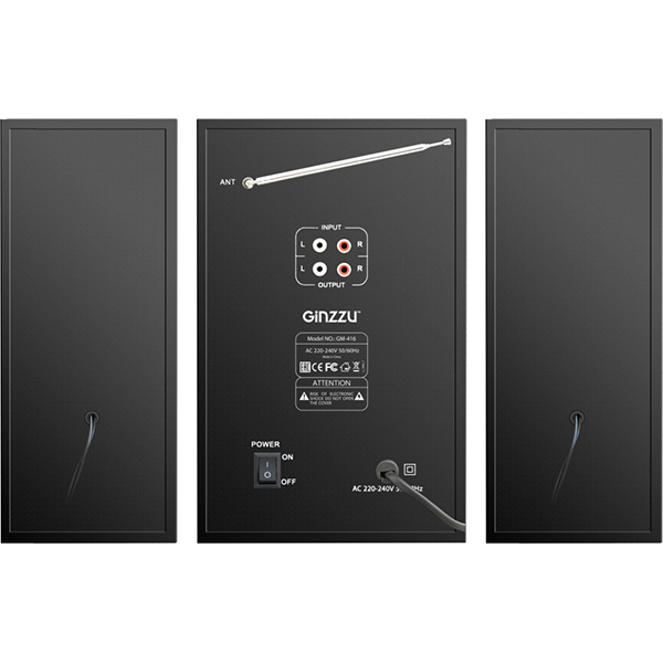 Акустическая система Ginzzu GM-416 2.1 54W/BT/USB/FM/ДУ