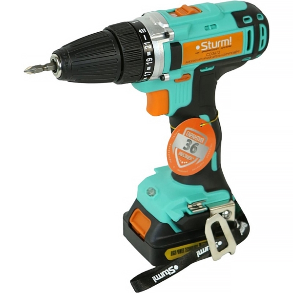 Шуруповерт аккумуляторный Sturm! CD3612