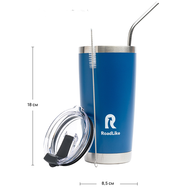 Термокружка RoadLike 570мл, синий (368228)