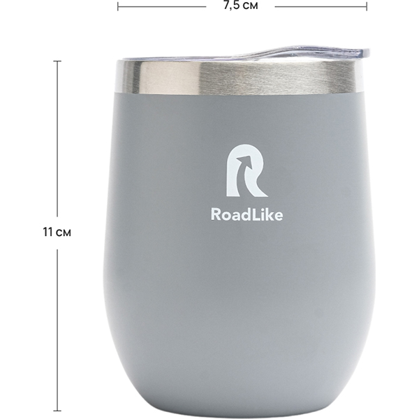 Термокружка RoadLike 350мл, серый (368224)