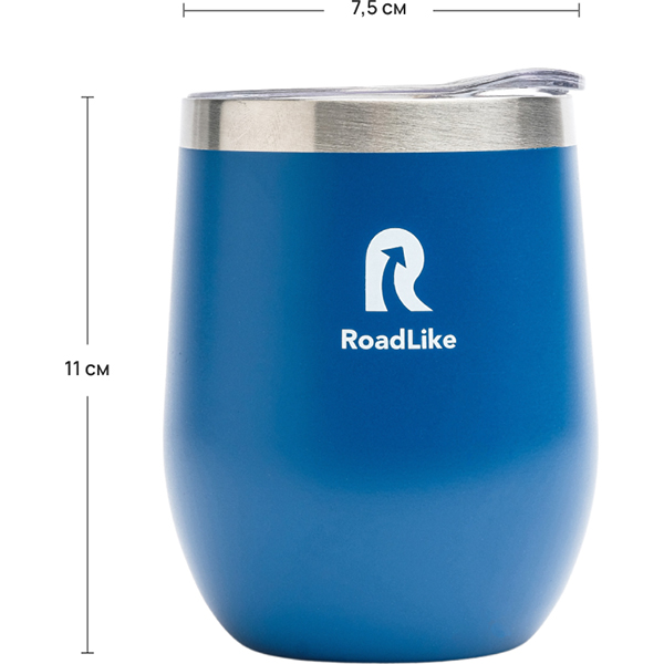 Термокружка RoadLike 350мл, синий (368225)