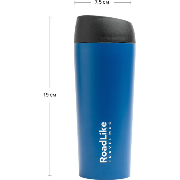 Термокружка RoadLike 450мл, голубой (368236)