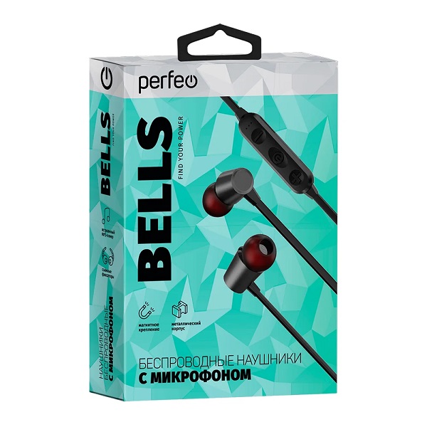 Наушники внутриканальные Bluetooth Perfeo BELLS (PF_A4308)