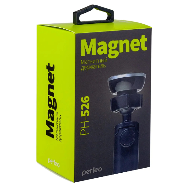 Держатель автомобильный для смартфона Perfeo 526 до 6,5'', на стекло, торпедо, магн.(PF_A4050)