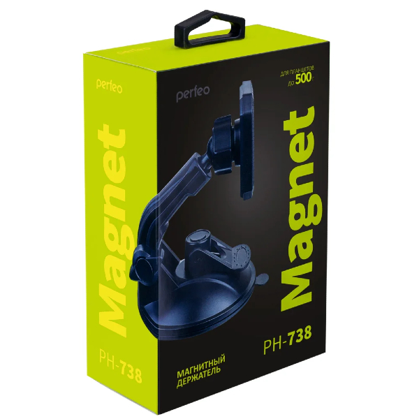 Держатель автомобильный для смартфона Perfeo 738 до 10'', на торпедо, магнитный (PF_B4636)