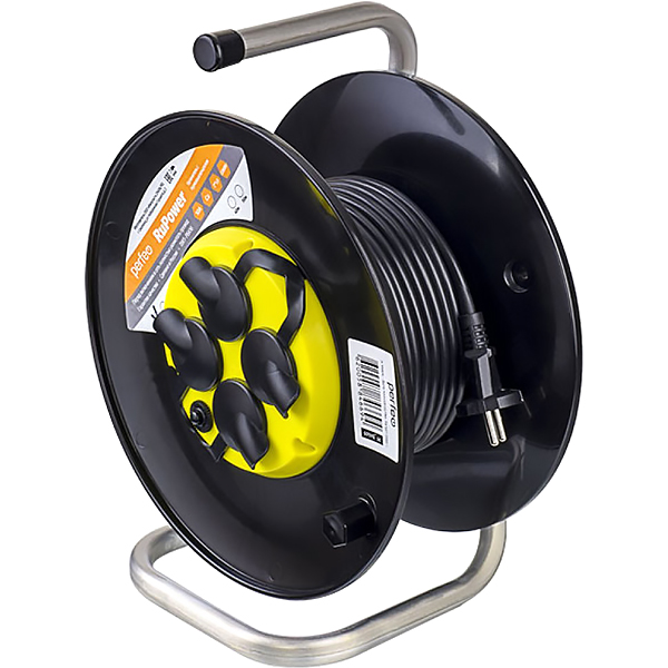 Удлинитель Perfeo RuPower на кат.50м 4гн ПВС 2х1 IP44 (PF_B4676)